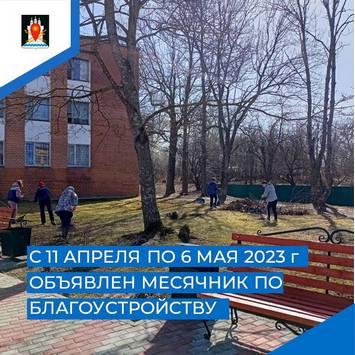 В Усвятском районе объявлен месячник по благоустройству территории.